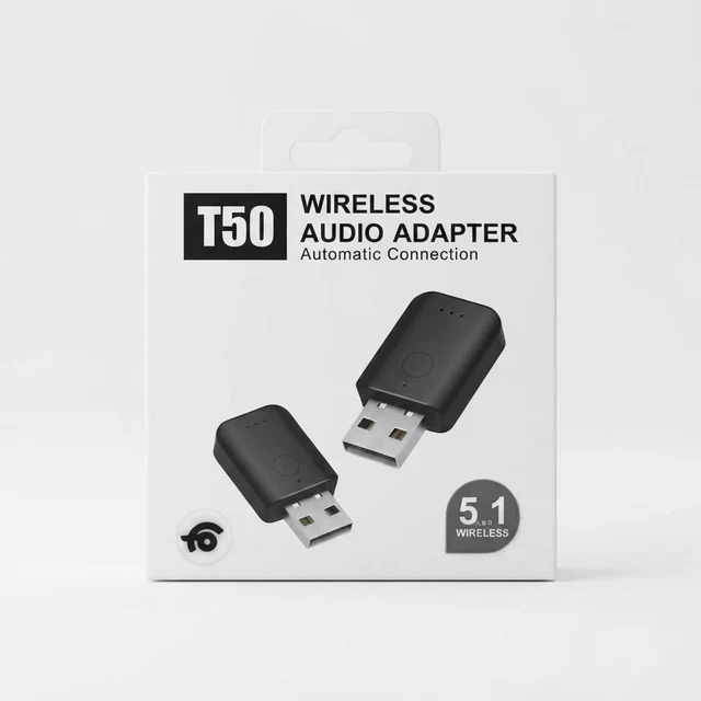 محول صوت لاسلكي USB T50 - اتصال تلقائي لصوت 5.1 - شبكات بالجملة Errayhany Grossiste المغرب