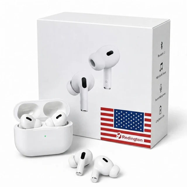 سماعات أذن لاسلكية AIRPODS PRO2 REDINGTON بلوتوث 5.3 بجودة صوت عالية وميكروفون مدمج - سماعات بالجملة Errayhany Grossiste المغرب
