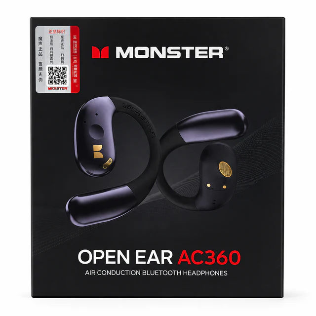 سماعات بلوتوث Monster AC360 Open Ear - توصيل هوائي، راحة وجودة صوت عالية - عام بالجملة Errayhany Grossiste المغرب