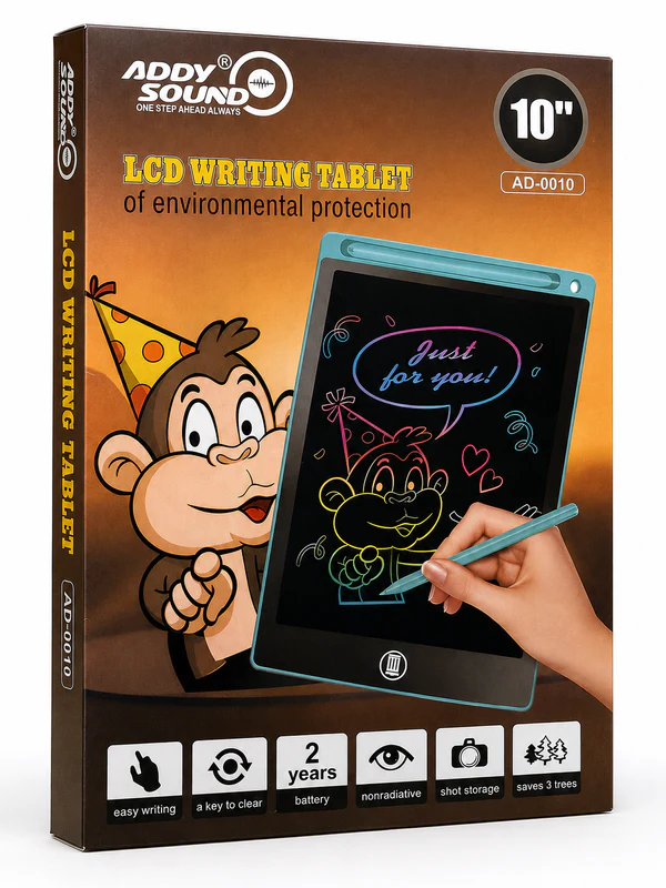 لوحة كتابة LCD 8.5 بوصة AD-0010 للأطفال - صديقة للبيئة وقابلة لإعادة الاستخدام - عام بالجملة Errayhany Grossiste المغرب