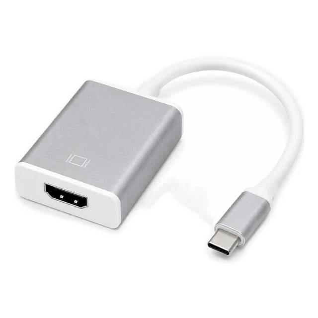 محول USB-C إلى HDMI بدقة 4K Ultra HD - موصل Type C لأجهزة MacBook والهواتف الذكية وأجهزة الكمبيوتر والأجهزة اللوحية - محولات وHUB بالجملة Errayhany Grossiste المغرب