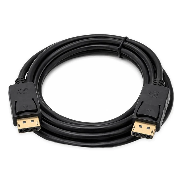 كابل DisplayPort بطول 3 متر 4K Ultra HD 30Hz - موصل ذهبي للشاشات وأجهزة الكمبيوتر والتلفزيونات وأجهزة العرض - محولات وHUB بالجملة Errayhany Grossiste المغرب