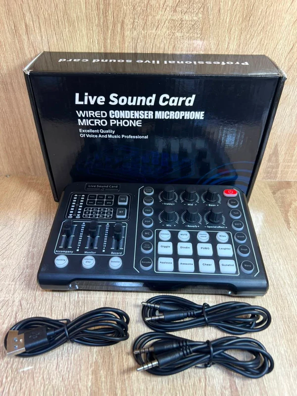 LIVE SOUND CARD M6 - ميكروفونات بالجملة Errayhany Grossiste المغرب