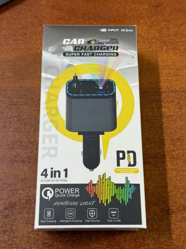 CAR CHARGER ALLUME CIGARE C1 4 IN 1 - إكسسوارات السيارة بالجملة Errayhany Grossiste المغرب