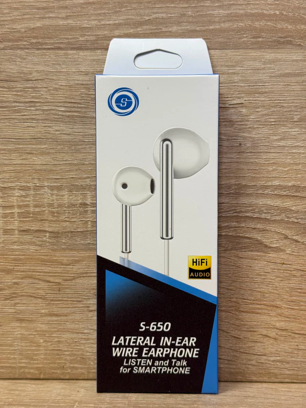KIT S650 LATERAL IN-EAR WIRE EARPHONE - سماعات بالجملة Errayhany Grossiste المغرب