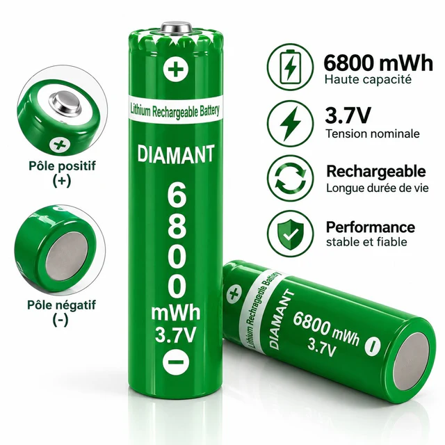 PILE DIAMANT 6800mWh 3.7V - عام بالجملة Errayhany Grossiste المغرب
