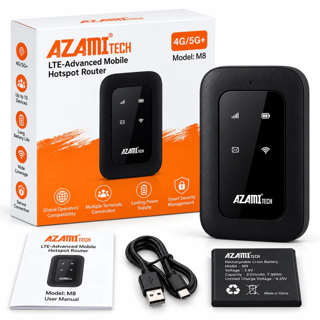 AZAMI TECH WIFI M8 - شبكات بالجملة Errayhany Grossiste المغرب