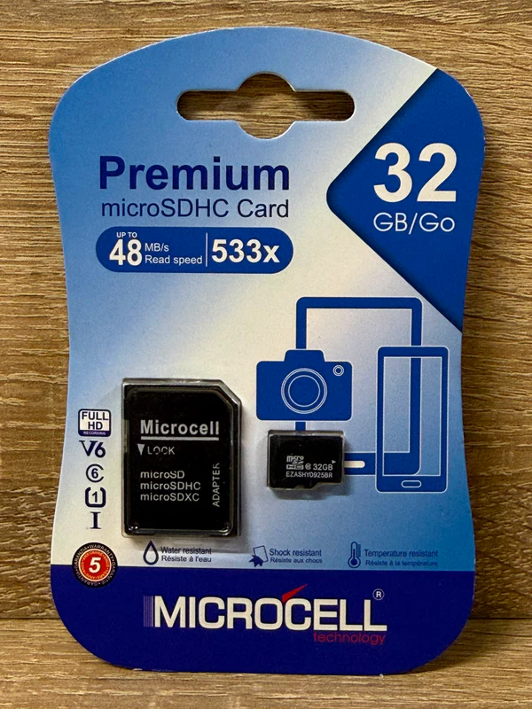 PREMIUM MICRO SD MICROCELL 32GB - تخزين بالجملة Errayhany Grossiste المغرب