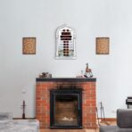 ⁦الحرمين ساعة اذان كبيرة للمنزل او المسجد مع شاشة مضيئة الحجم 23/40 (رمادي) HA-4008⁩ - الصورة ⁦6⁩