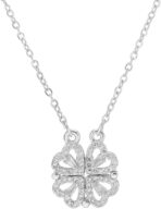 Découvrez ce collier en métal cœur trèfle, multifonctionnel et chic. Commandez maintenant pour ajouter élégance et chance à vos tenues.