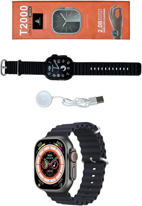 Découvrez la montre intelligente HD avec NFC et appels Bluetooth. Suivez votre santé et profitez d'une charge sans fil facile. Achetez dès maintenant !