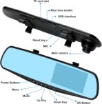 Découvrez la caméra de tableau de bord étanche avec vidéo HD avant/arrière et écran 4,5 pouces. Sécurisez votre conduite, commandez maintenant!