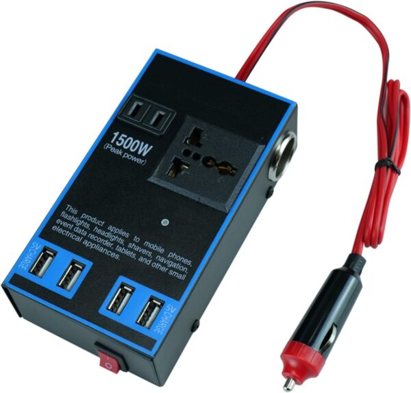 Découvrez le convertisseur de puissance auto avec chargement rapide. Compatible 12V/24V, idéal pour tous vos appareils. Achetez-le maintenant !