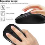 Souris sans fil ergonomique USB - Confort et performance