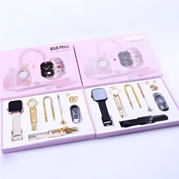 Découvrez notre montre intelligente avec bracelets, bijoux et suivi santé. Commandez maintenant pour allier style et technologie avancée.