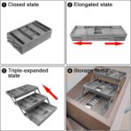 Organisateur tiroir extensible multi-niveaux - Rangement flexible