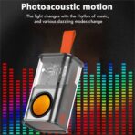 Bluetooth haut-parleur portable clair avec LED et son stéréo