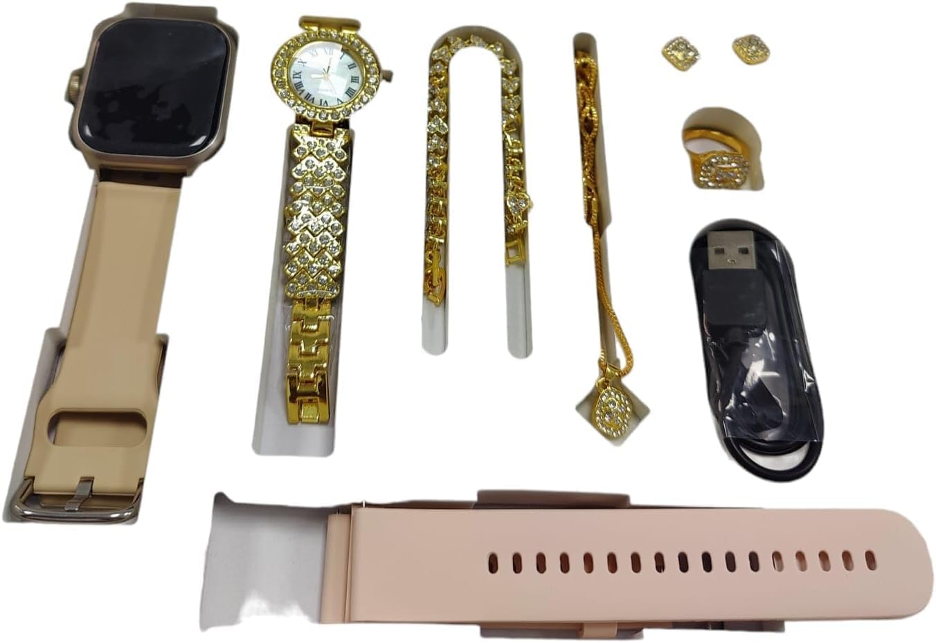 Montre intelligente A58 Plus avec accessoires mode élégants Découvrez notre montre intelligente avec bracelets, bijoux et suivi santé. Commandez maintenant pour allier style et technologie avancée.