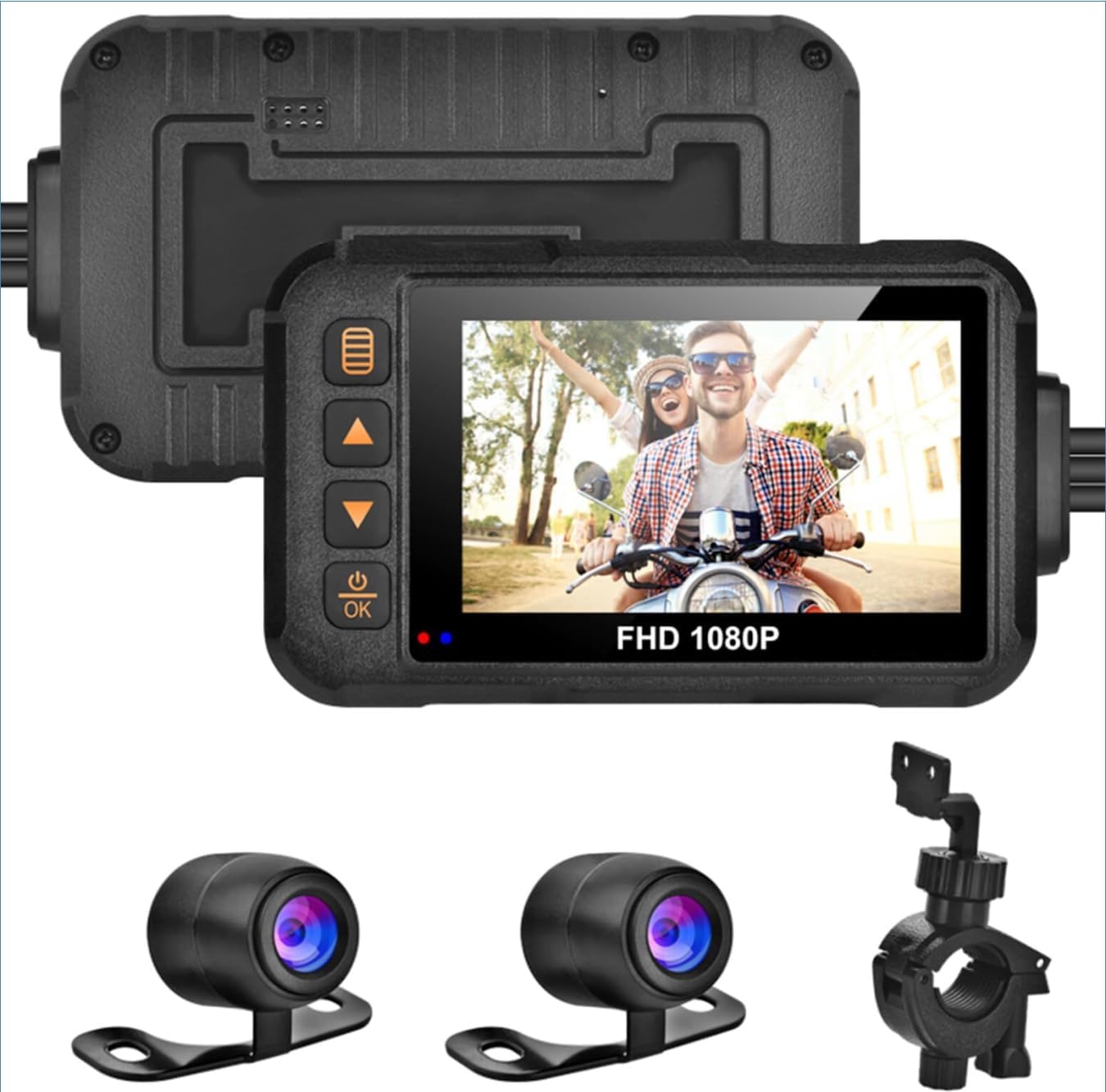 Caméra de moto étanche HD avec écran 3 pouces avant-arrière Découvrez la caméra de moto étanche HD avec écran 3 pouces et enregistrement avant-arrière. Achetez maintenant pour une sécurité optimale en route.