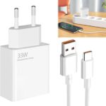 Découvrez le chargeur rapide USB C 33W avec câble 1,5m, compatible Xiaomi et Redmi. Chargez vite et en toute sécurité vos appareils. Achetez maintenant !