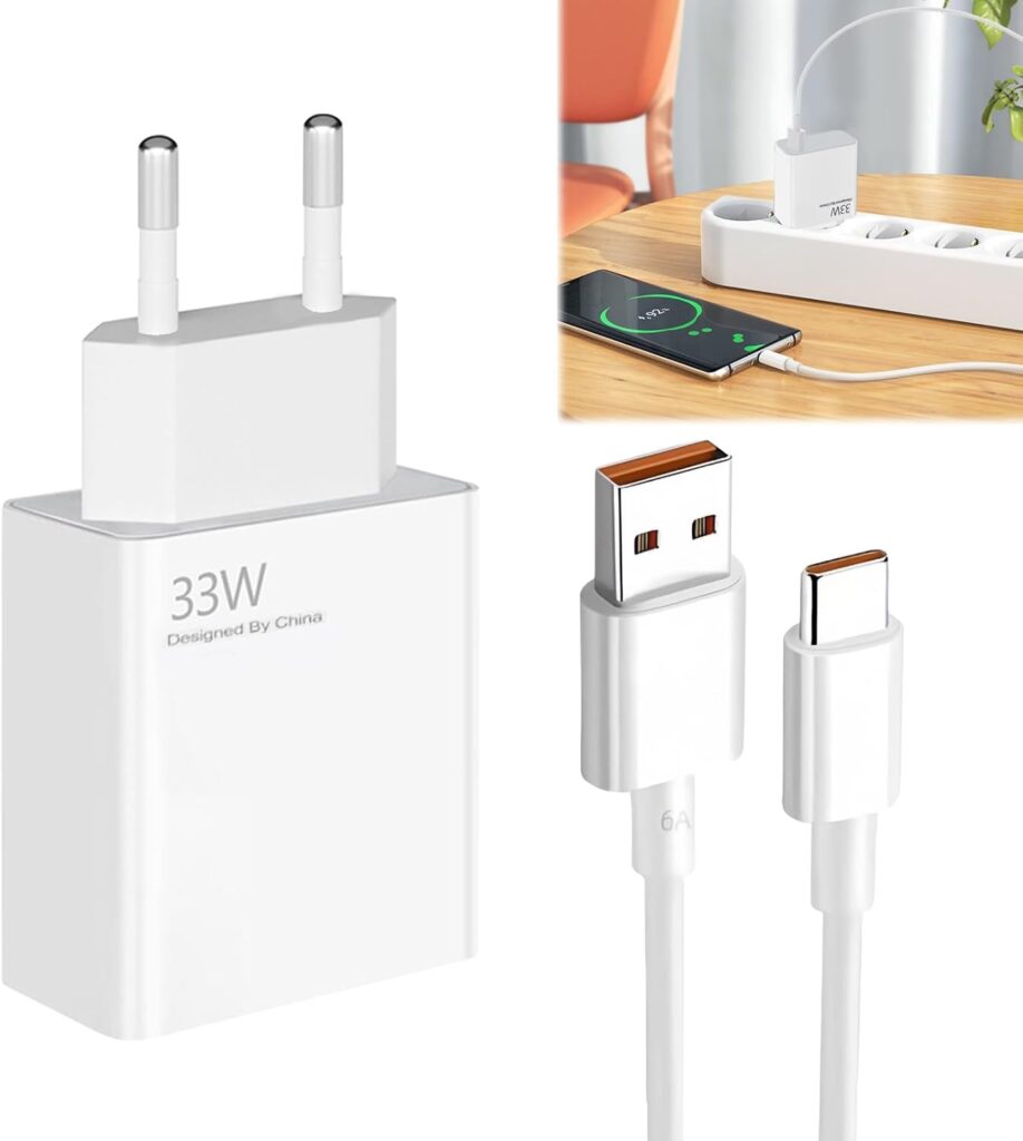 Découvrez le chargeur rapide USB C 33W avec câble 1,5m, compatible Xiaomi et Redmi. Chargez vite et en toute sécurité vos appareils. Achetez maintenant !