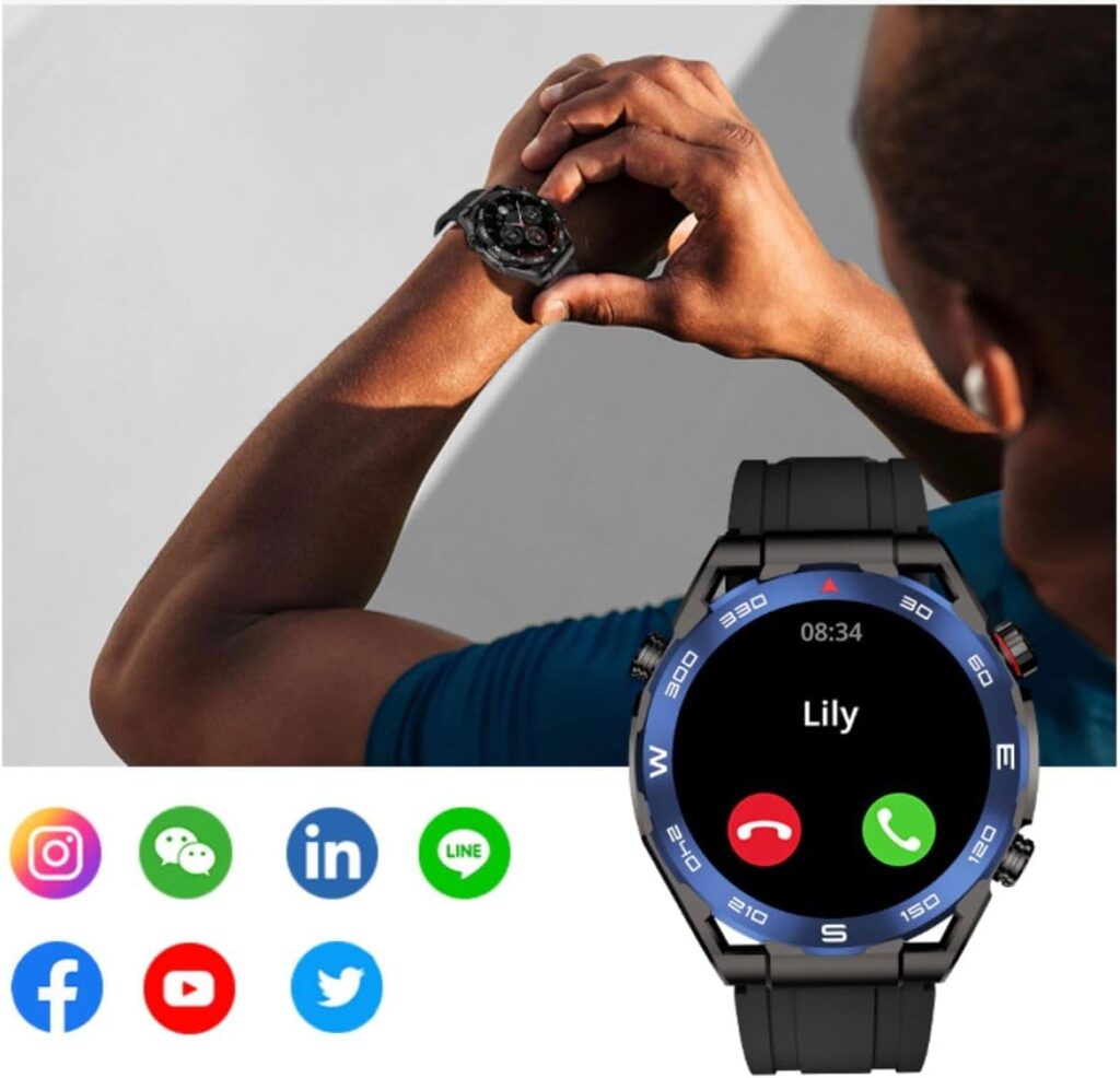 Découvrez la montre intelligente 5G avec double caméra, écran AMOLED et suivi sportif. Achetez maintenant pour rester connecté et actif facilement.