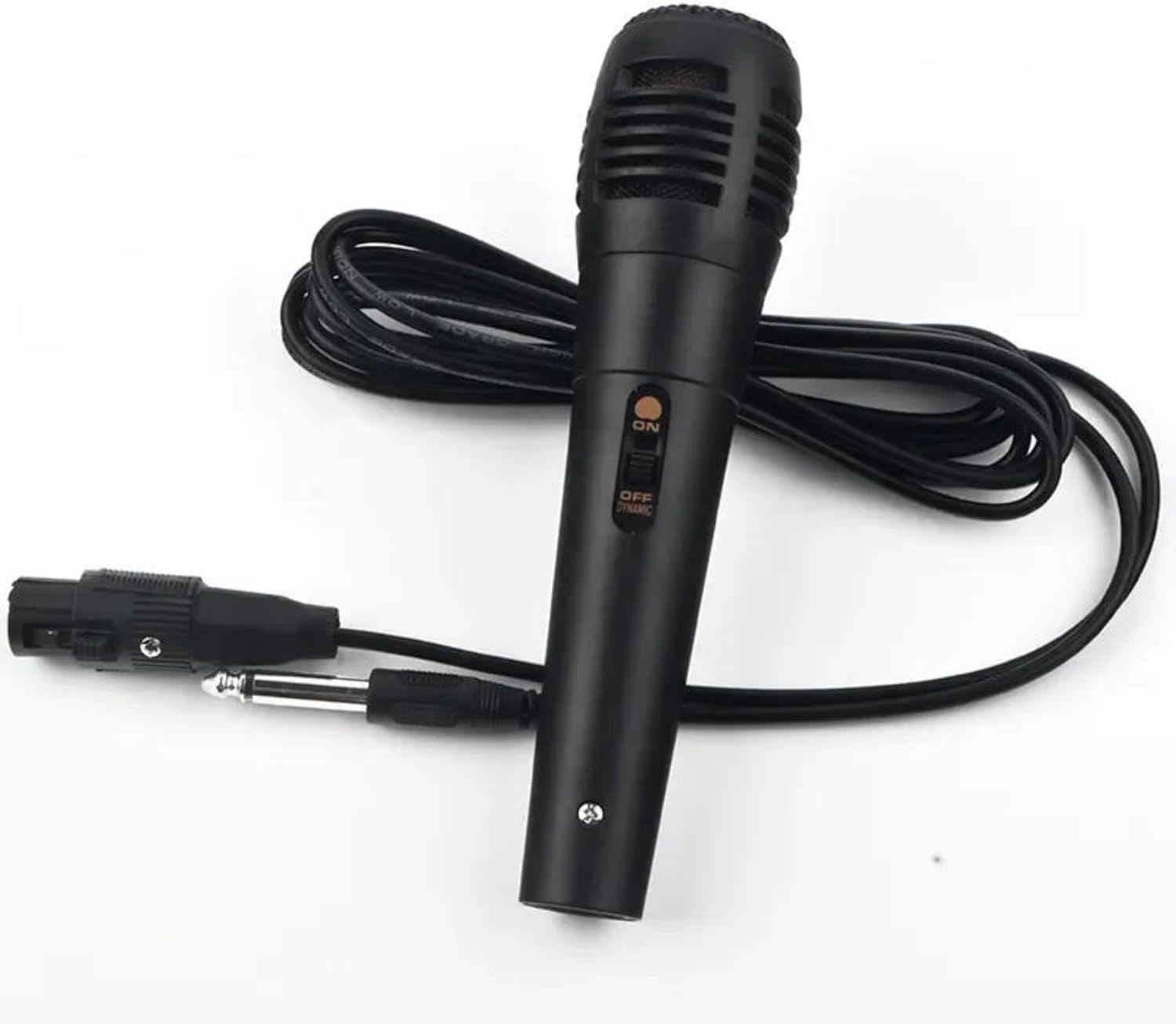 Microphone audio filaire en métal pour événements et karaoké Découvrez ce microphone filaire en métal, durable et compatible, idéal pour karaoké et événements. Améliorez votre son dès maintenant !