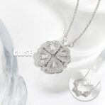 Collier magnétique trèfle 4 feuilles femme - Saint-Valentin