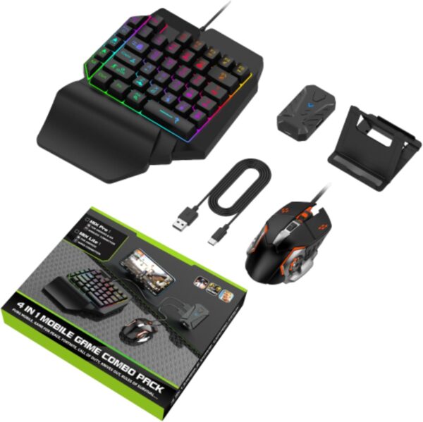 Découvrez le pack clavier et souris gaming portable avec support ajustable. Jouez partout avec précision et confort. Commandez maintenant !