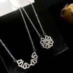 Découvrez ce collier en métal cœur trèfle, multifonctionnel et chic. Commandez maintenant pour ajouter élégance et chance à vos tenues.