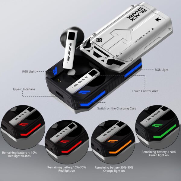 Découvrez nos écouteurs sans fil Bluetooth 5.3 avec annulation de bruit, éclairage RGB et batterie longue durée. Achetez-les pour un son impeccable !