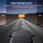 Kit caméra double HD avant/arrière pour véhicule sécurisé