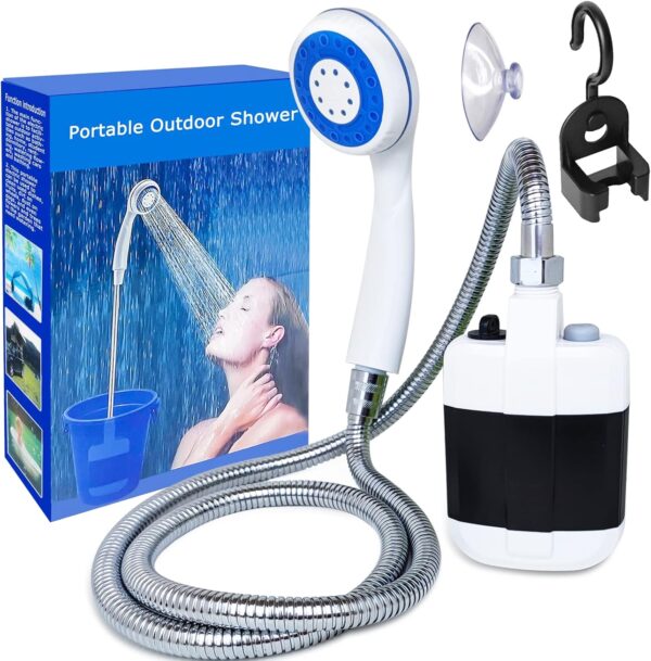 Découvrez la douche portable électrique rechargeable idéale camping, lavage voiture et animaux. Commandez maintenant pour profiter d'une autonomie prolongée.