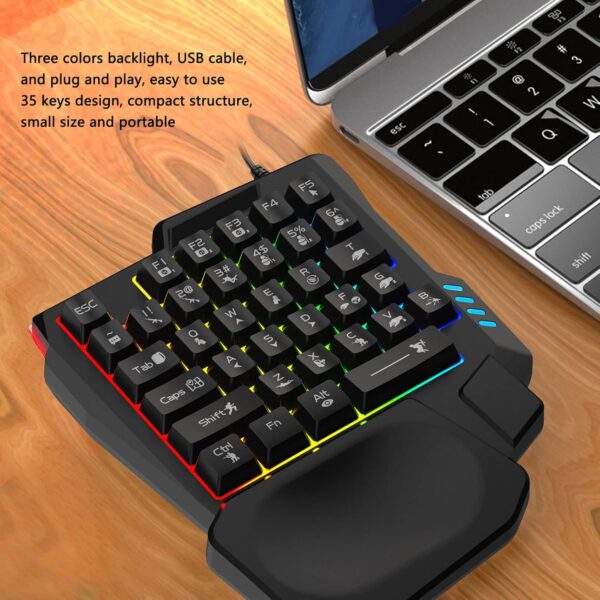 Découvrez ce clavier mécanique à une main, compact et étanche, idéal pour gamers. Confort et performance garantis. Achetez maintenant !