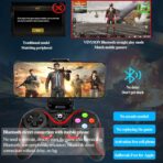 Manette de jeu sans fil compatible Android, iOS, PC & PS3