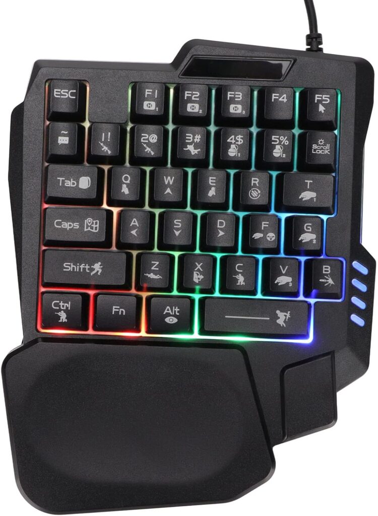 Découvrez ce clavier mécanique à une main, compact et étanche, idéal pour gamers. Confort et performance garantis. Achetez maintenant !