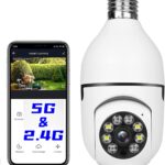 Surveillez intérieur et extérieur avec cette caméra ampoule WiFi. Vision nocturne et alertes en temps réel. Achetez maintenant pour une sécurité optimale.