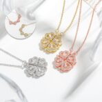 Collier magnétique trèfle 4 feuilles femme - Saint-Valentin