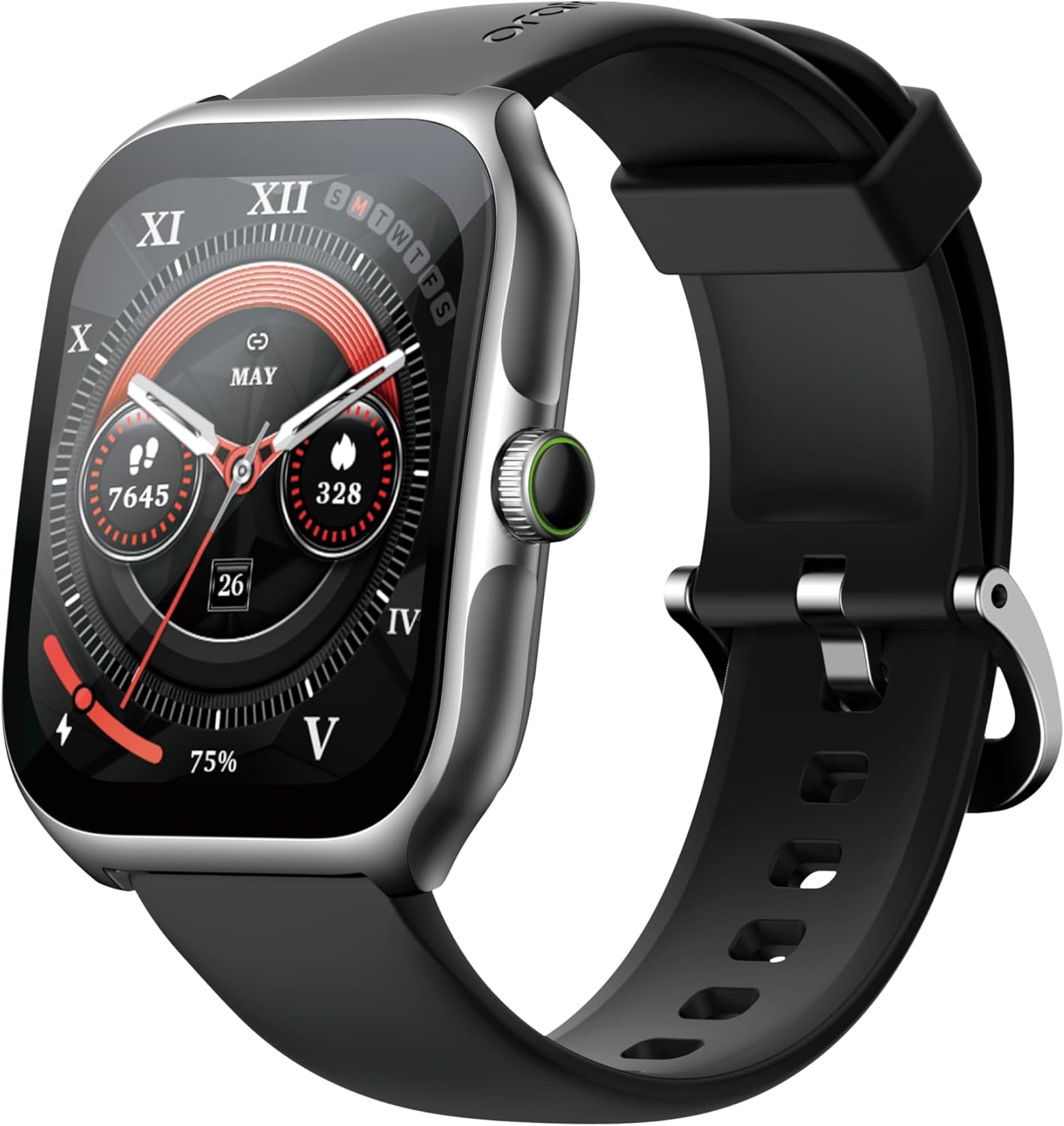 Montre intelligente AMOLED tactile - Suivi santé avancé Découvrez la montre intelligente AMOLED avec écran incurvé et suivi santé complet. Profitez d'une autonomie longue durée. Achetez-la dès maintenant !