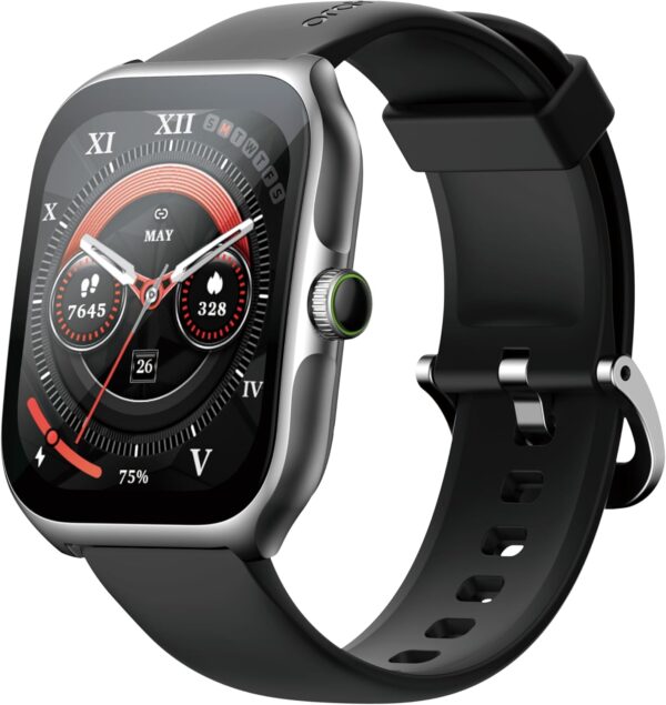 Découvrez la montre intelligente AMOLED avec écran incurvé et suivi santé complet. Profitez d'une autonomie longue durée. Achetez-la dès maintenant !