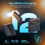 Microphone sans fil lavalier avec réduction de bruit avancée