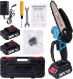 Découvrez la mini scie électrique portable parfaite pour couper bois et branches. Achetez-la pour un usage extérieur facile et précis.