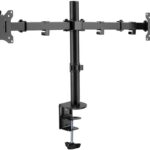 Découvrez notre support aluminium double écran LCD/LED/OLED, inclinable et orientable. Achetez maintenant pour un bureau organisé et ergonomique.