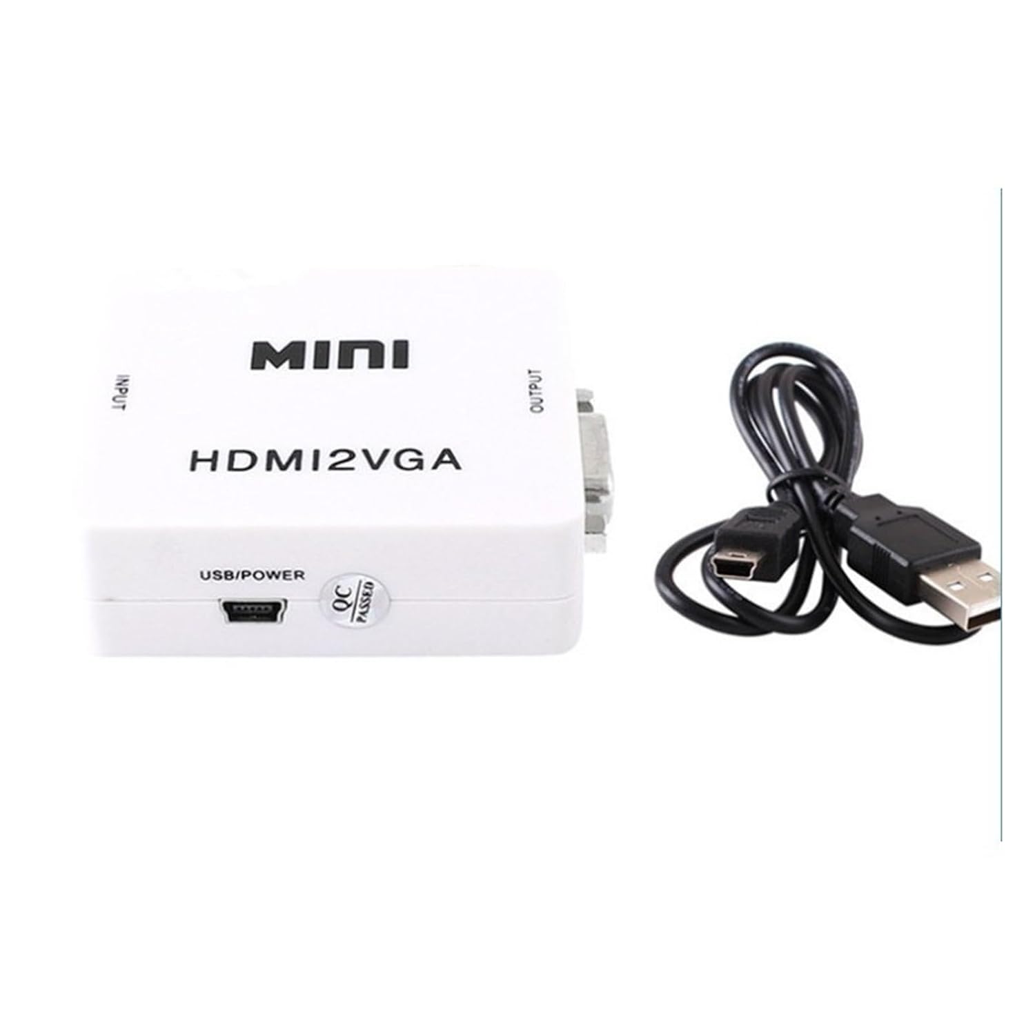 Mélangeur HDMI vers VGA Full HD avec audio - design compact Convertisseur HDMI vers VGA Full HD avec sortie audio et câble inclus. Connectez vos appareils facilement. Achetez maintenant pour une qualité optimale.