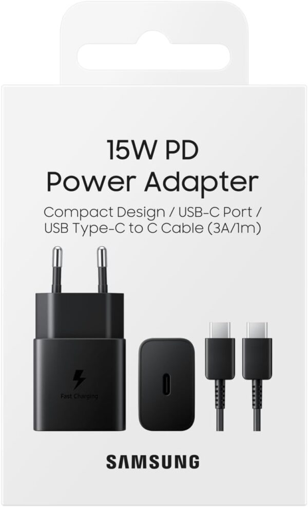 Découvrez ce chargeur USB Type-C 15W rapide avec câble inclus. Rechargez vite vos appareils. Achetez-le pour une charge efficace et facile !