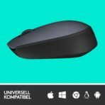 Souris sans fil ergonomique gris - Connexion stable et longue autonomie