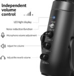 Découvrez ce microphone USB clair avec réduction de bruit. Idéal pour podcast, gaming et streaming. Achetez-le pour un son pro instantané.