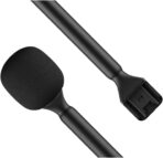 Poignée de microphone portable ergonomique avec housse anti-vent