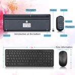 Clavier et souris sans fil ultra-fin Bluetooth silencieux