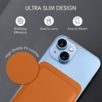 Portefeuille Magnétique Vegan Brun Doré avec Protection RFID